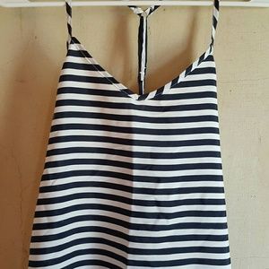 Hollister blue and white striped tank cami (NWT)